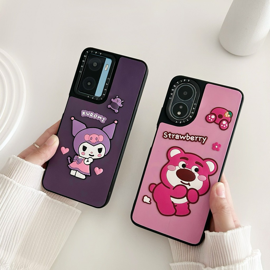 เคสลายการ์ตูน3D for iPhone XR 11 12 13 14 15 PRO MAX OPPO RENO12 A60 A77S A38 A35 SAMSUNG A15 A54 VIVO Y17S Y28 Y36 Y100