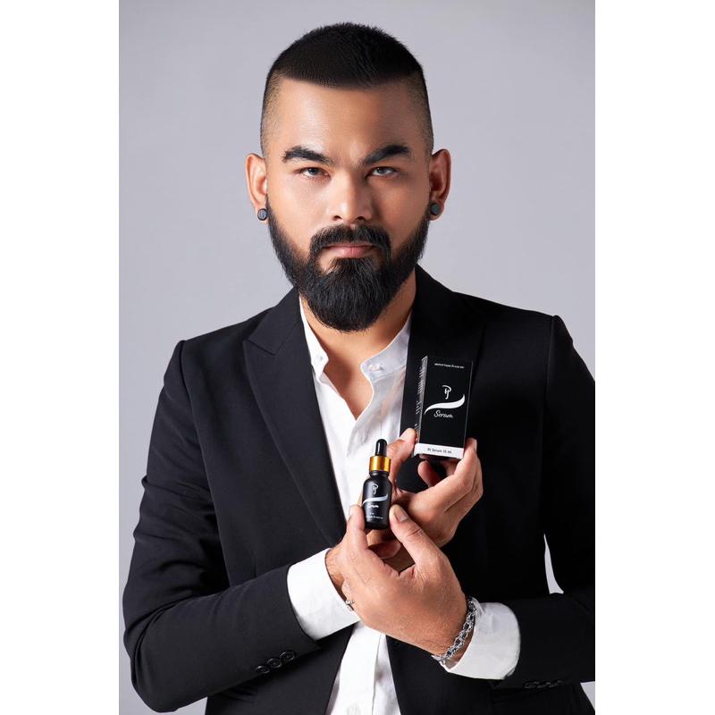 พร้อมส่ง โปร 1 ขวด  Pj Serum พีเจเซรั่ม เซรั่มพีเจ ปลูกและบำรุง ผม คิ้ว หนวด เครา ขนาด 10 ml