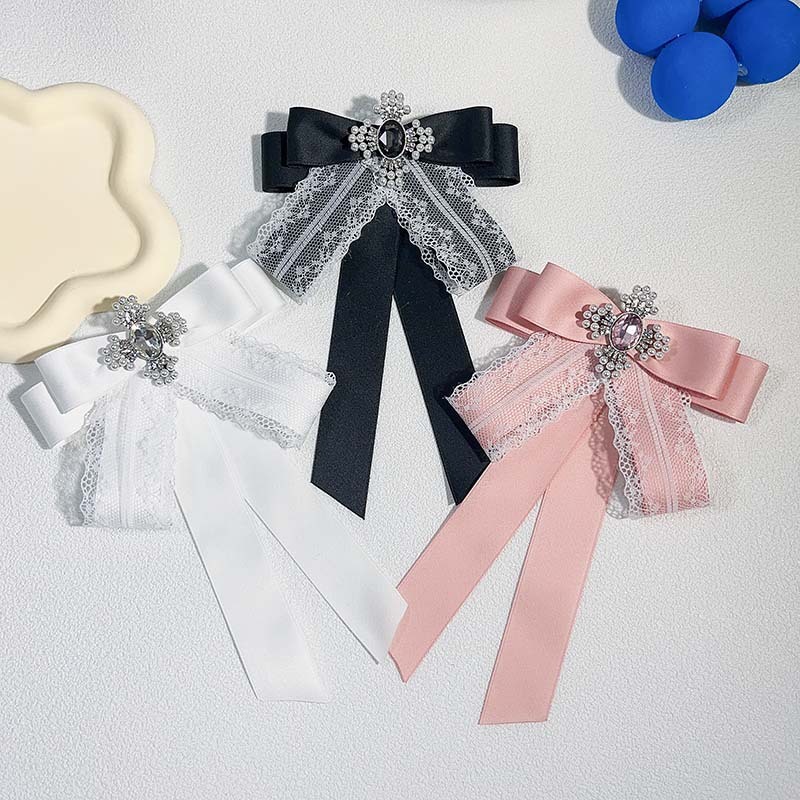 พร้อมส่ง🇹🇭 V-01 เข็มกลัดโบว์🧷 โบว์ติดคอเสื้อ เข็มกลัด2in1 ติดเสื้อได้ เข็มกลัด โบว์ติดผม อุปกรณ์เสริมตกแต่งสำหรับผู้หญิง