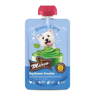 Marvo Dog Healthy Booster Smoothie ❤️🐶 มาร์โว่ บูสเตอร์ สมูตตี้บำรุงสุขภาพสำหรับสุนัขบรรจุ 50g