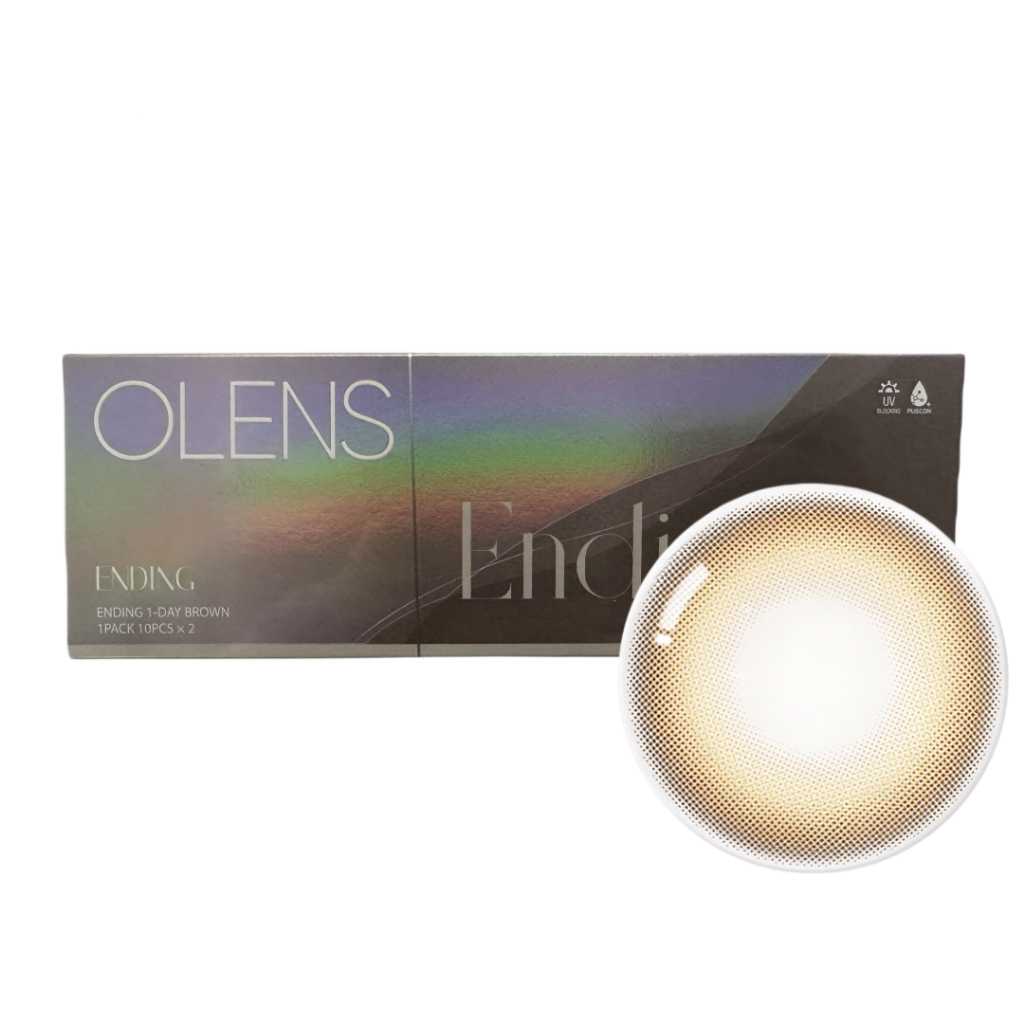 OLENS ENDING BROWN 20P 1DAY คอนแทคเลนส์ เลนส์เกาหลี