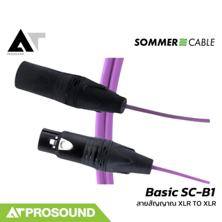 Sommer Cable Basic SC-B1 สายไมโครโฟนสำเร็จรูป (XLR to XLR) คุณภาพสูง ใช้งานได้หลากหลาย AT Prosound