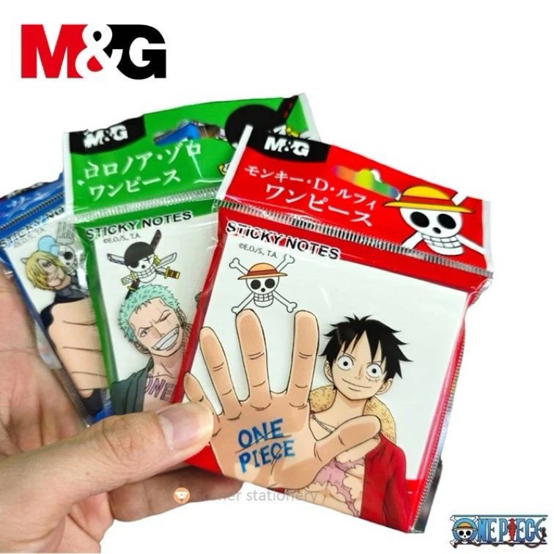 สติ้กโน๊ต stick note สินค้า M&G ลาย One Piece วันพีช