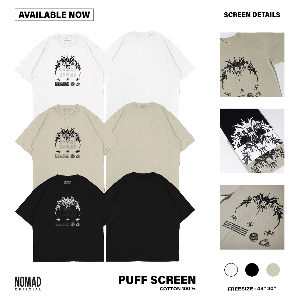 เสื้อยืด สกรีนนูน V.3 TRIPLES NOMAD