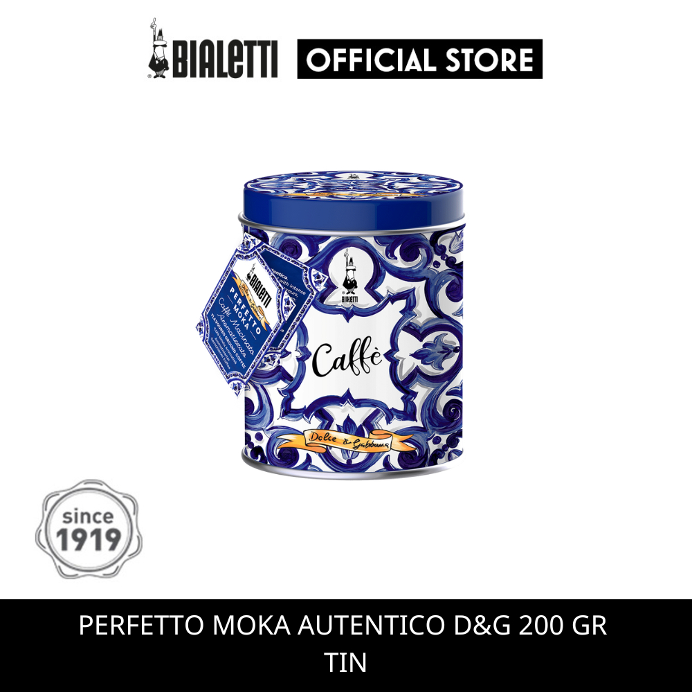 Bialetti กาแฟ TIN - PERFETTO MOKA AUTENTICO D&G ขนาด 200 G [F-BL-DGBLUT200]