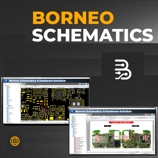 โปรแกรม borneo schematics โปรแกรมซ่อม มือถือ โน๊ตบุ๊ค แมคบุ๊ค Android iPhone Macbook Labtop