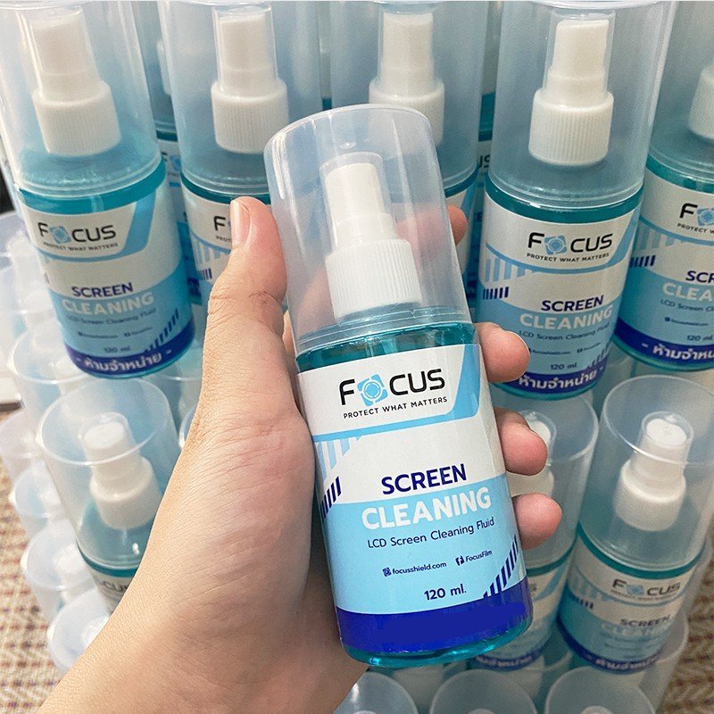 FOCUS Screen Cleaning โฟกัส สเปรย์ ทำความสะอาด ผ้ามาโครไฟเบอร์ น้ำยาไล่อากาศ มือถือ และ อุปกรณ์