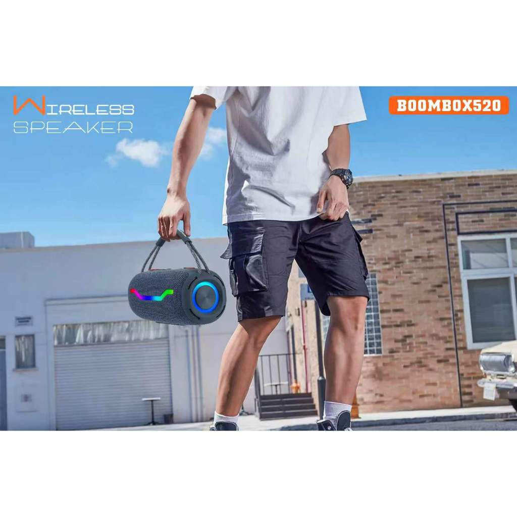 ลำโพงบลูทูธ ลำโพงบลูทูธเบสหนัก รุ่นใหม่ boombox520 คุณภาพเสียงดี เบสทรงพลัง มีมิติ ของแท้ 100% ราคา ถูกที่สุด ดีลบีเคเค แกลเลอรีภาพที่ 7