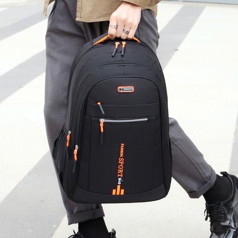 กระเป๋าเป้สีดำผู้ชาย แฟชั่น Backpack รุ่น M45กระเป๋าเป้