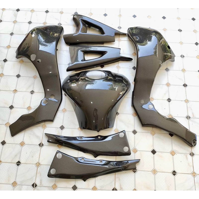 คาร์บอน ZX10R ครอบเฟรม​ ครอบอาม ครอบถัง ซัพเฟรม ครอบถังโหนก ZX10R​ คาร์บอน​แท้​ Carbon
