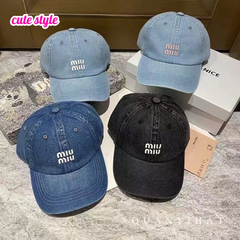 หมวกแก๊ป ผ้ายีนส์ โลโก้สรีน สวยมาก พร้อมส่งจากไทย ราคาลดเกินคุ้ม