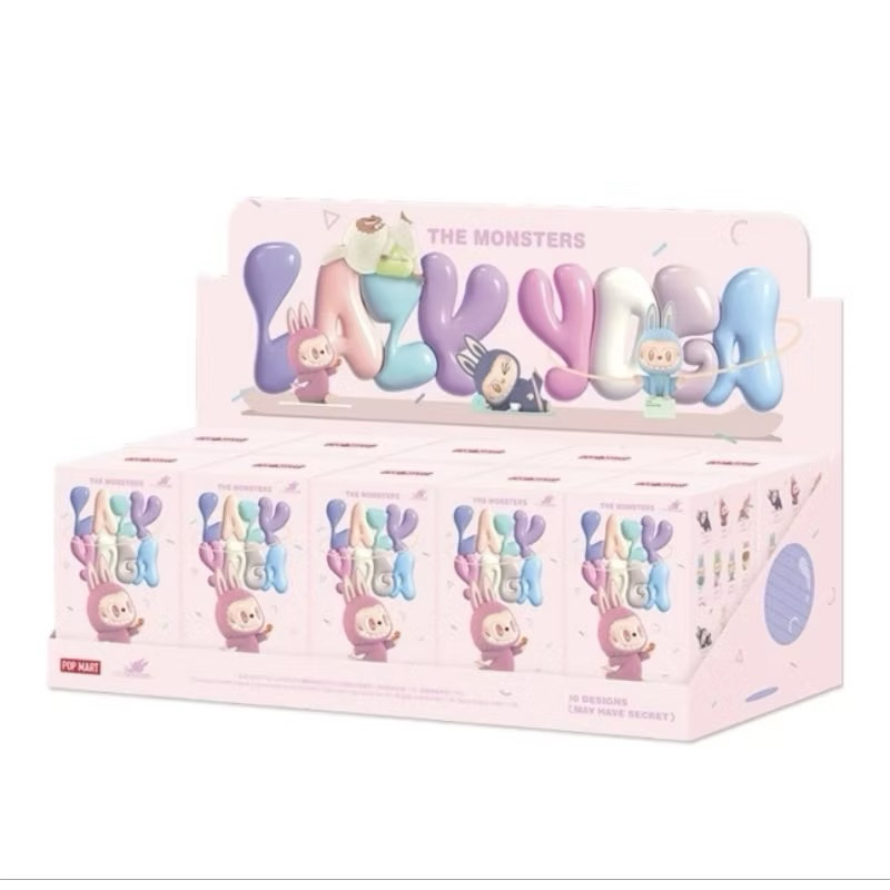 สินค้าพร้อมส่งในไทย Labubu thae monster lazy yoga ยก box ในซีล ของแท้