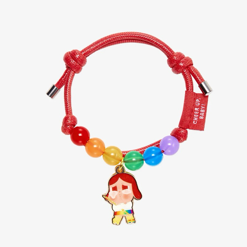 พร้อมส่งจากไทย สร้อยข้อมือ เชียร์อัพ POP MART CRYBABY CHEER UP, BABY! SERIES-Bracelet Blind Box