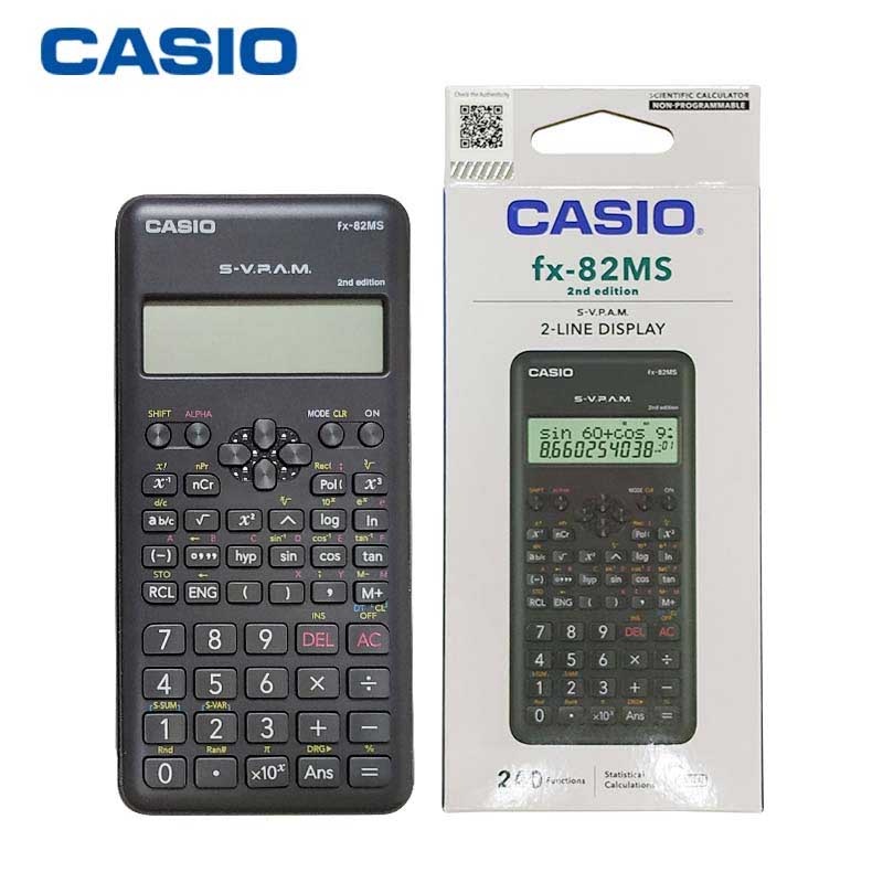 Casio (คาสิโอ) เครื่องคิดเลข วิทยาศาสตร์ รุ่น Fx-82MS 2nd edition