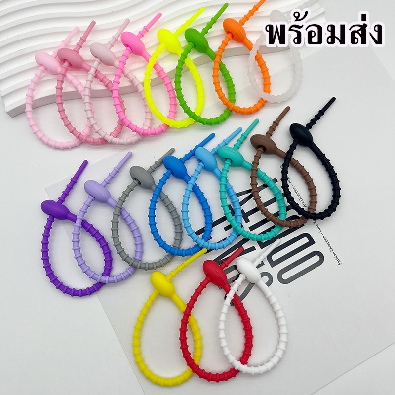 พร้อมส่ง สายนาฬิกาซิลิโคน สายซิลิโคน สีแคนดี้ พวงกุญแจจี้ อุปกรณ์กระเป๋า