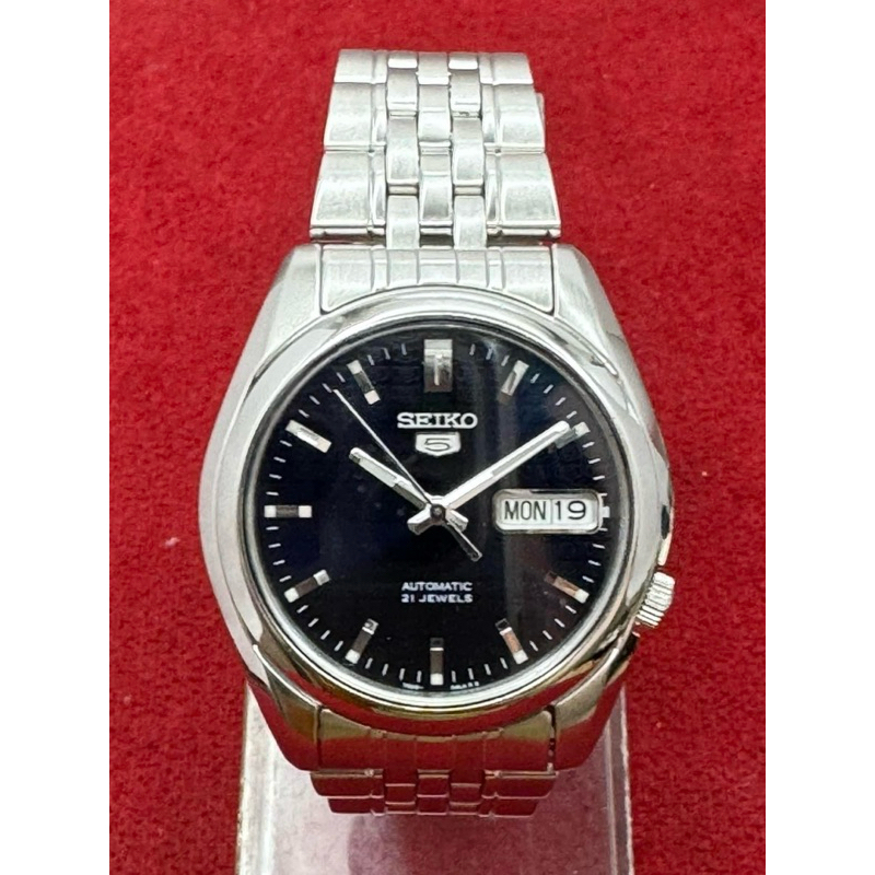 SEIKO 5 Automatic 21 Jewels ตัวเรือนสแตนเลส นาฬิกาผู้ชาย มือสองของแท้