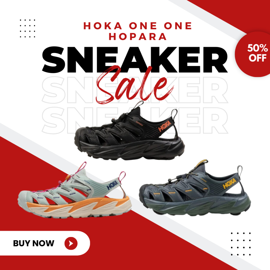 รองเท้าลำลอง HOKA-HOPARA Unisex รองเท้าแตะสำหรับผู้ชายและผู้หญิง