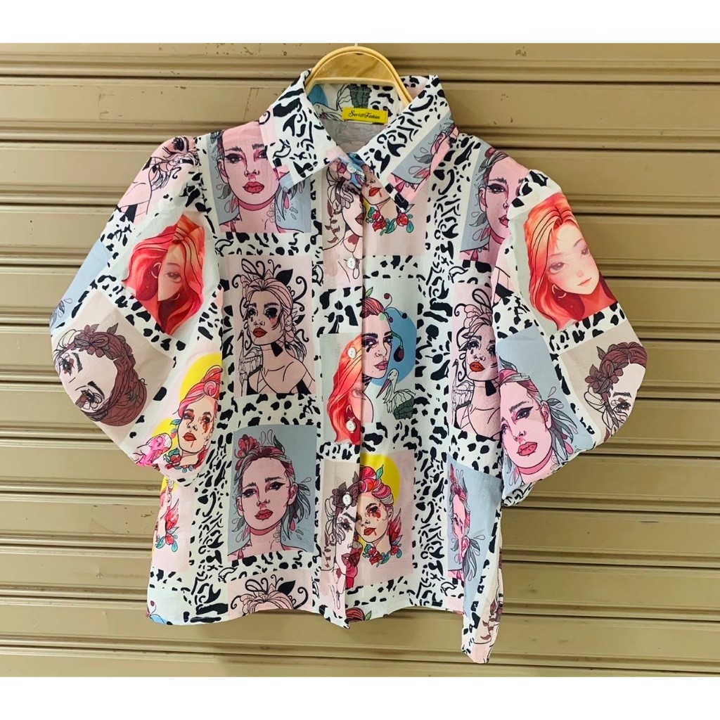 ป้าย Suri@Fashion เสื้อผ้าบับเบิ้ลพิมพ์ลายปกเชิ้ตแขนบอลลูน อก 40 นิ้ว ราคา ถูกที่สุด ดีลบีเคเค แกลเลอรีภาพที่ 7