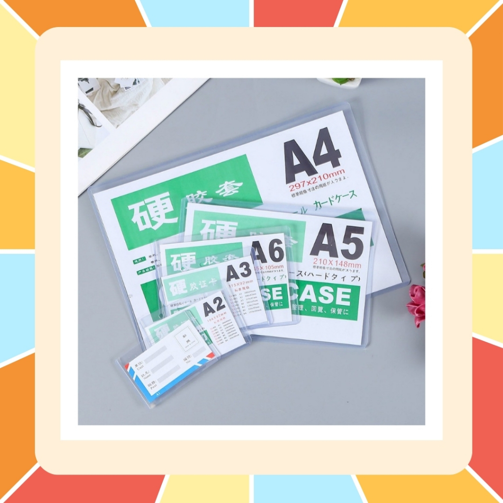 ซองพลาสติกเเข็ง Card Case หนา 35 ไมครอน มีให้เลือกหลายขนาด พลาสติกแข็งใส่เอกสาร แฟ้มใส่การ์ด เคสการ์ด เฟรมการ์ด