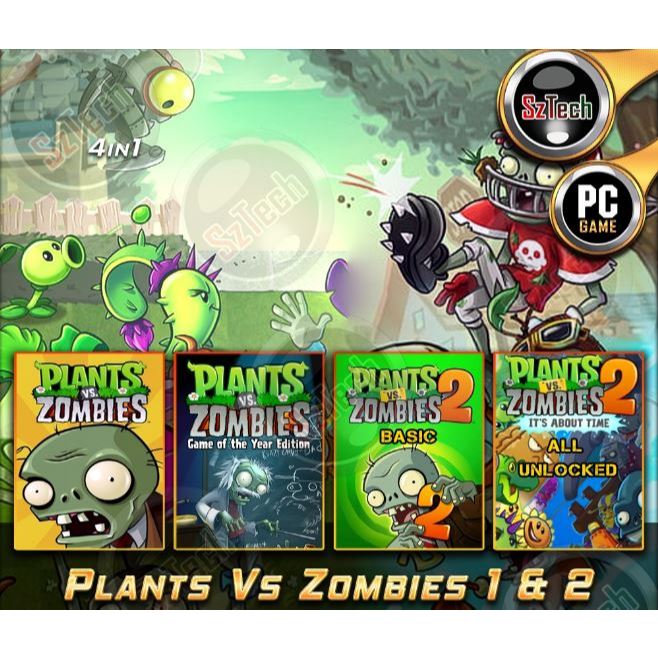 Plants vs Zombies Collection [PC/LAPTOP GAME]🔥4IN1🔥PC Version🔥Plants vs Zombies GOTY🔥Nostalgia Games