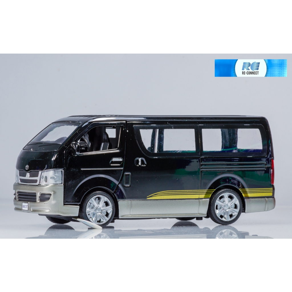 โมเดลรถตู้ โตโยต้า ไฮเอซ ขนส่งผู้โดยสาร รถยนต์ PROSWON 1:32 Toyota Hiace Passenger Transport Van Car