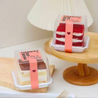กล่องเค้กทรงสูง กล่องเค้กทีรามิสุ ฐานสีขาวเนื้อหนา เกรดดี ฝา…