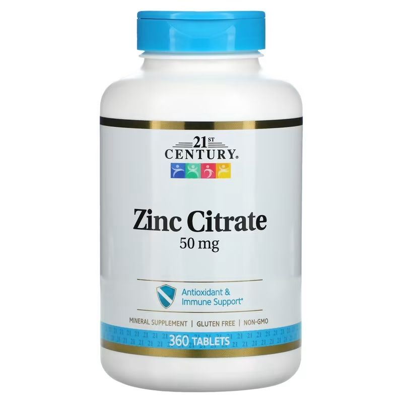 21st Century - Zinc Citrate 50 mg (360 Tablets) ซิงค์ซิเตรต