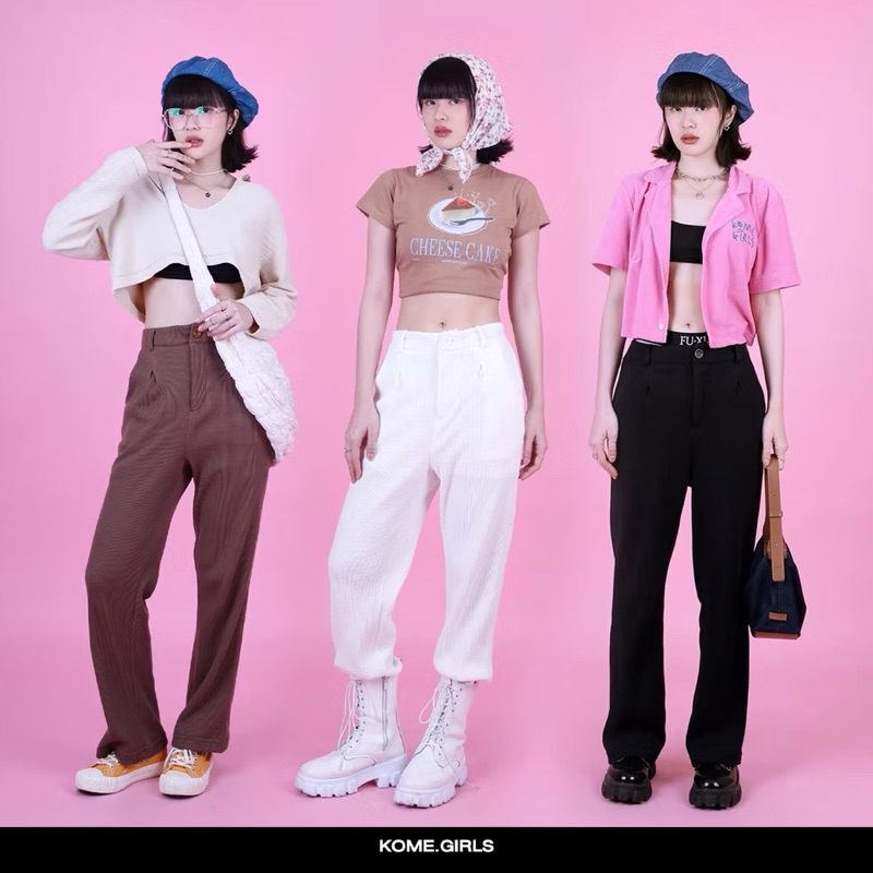 kome.girls - รุ่น Waffle Pant size L