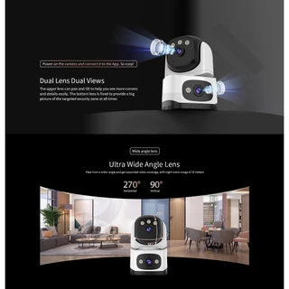 VSTARCAM CG995DR Sim Net / CS995DR WiFI SUPER HD 1296P 3MP x 2 เลนส์กล้อง กล้องวงจรปิดใส่ซิม