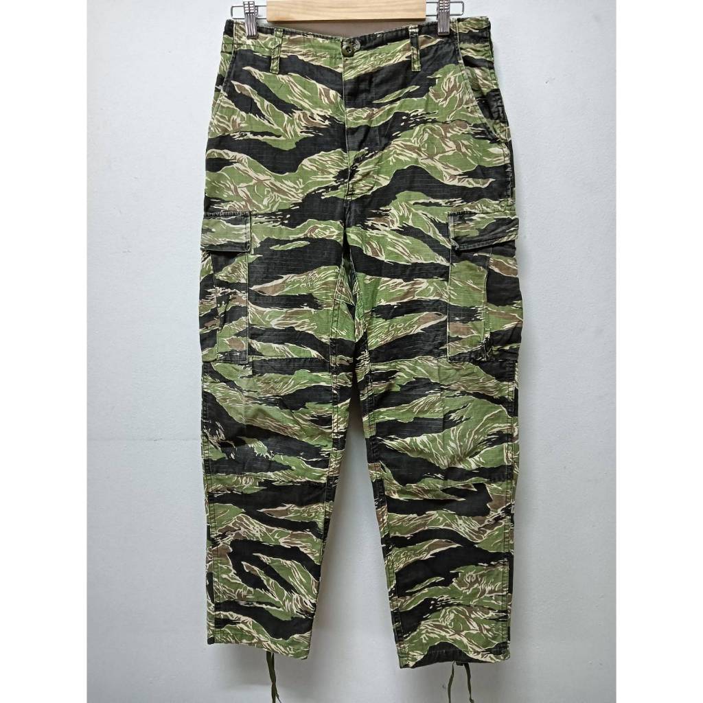 กางเกง TRU-SPEC CARGO MEN'S TIGER STAIGE CARGO PANTS size SMALL-REGULAR 100% COTTON INSEAM 29 1/2 TO