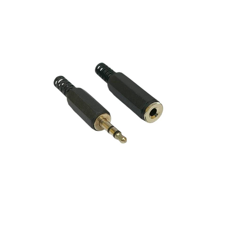 1ชิ้น แจ็ค 3.5 mm,ปลั๊ก 3.5mm ตัวผู้,หัวแจ็ค สเตอริโอ 3.5mm สำหรับต่อสาย