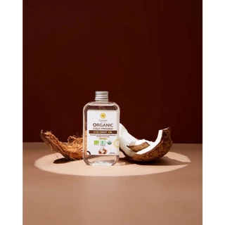 Pinnara น้ำมันมะพร้าวสกัดเย็นออร์แกนิค 100/250/500 ml Organic Cold Pressed Coconut Oil