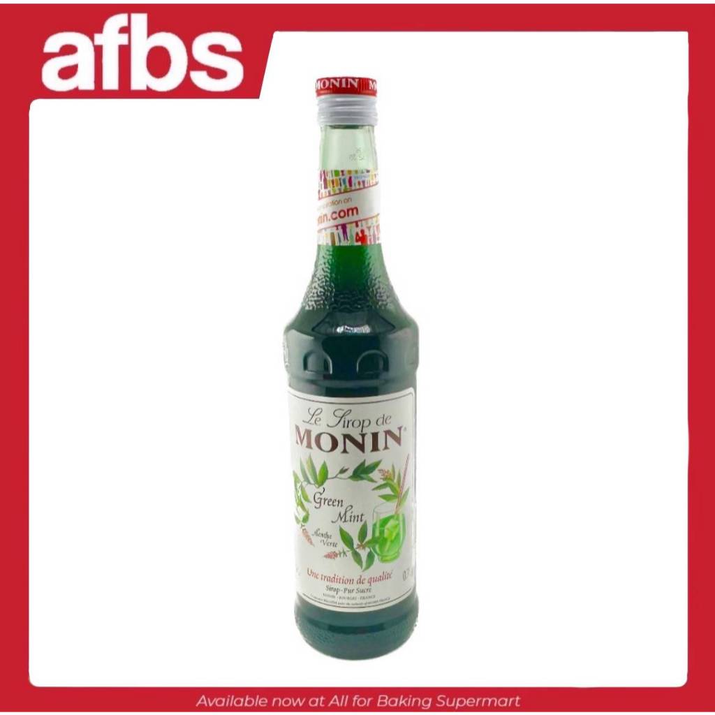 SUPERMART Monin Green Mint Syrup 700 ml. น้ำเชื่อมกลิ่นกรีนมิ้นท์ ตราโมนิน 700 มล. #1108116