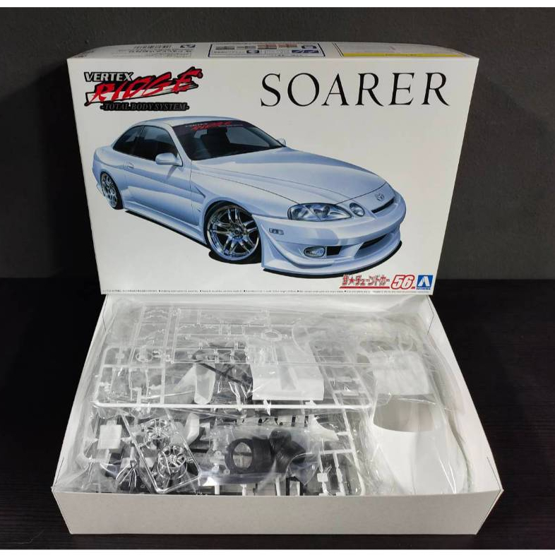 AOSHIMA 1/24 VERTEX JZZ30 SOARER '96 TOYOTA (โมเดลรถยนต์ Model DreamCraft)