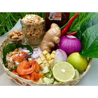 เมี่ยงคำ สมุนไพร สูตรชาววัง หอมมะพร้าวคั่ว น้ำจิ้มรสเด็ด