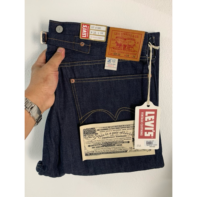 Levi’s 501xx ริมแดง LVC 1933 made in USA size 38/36