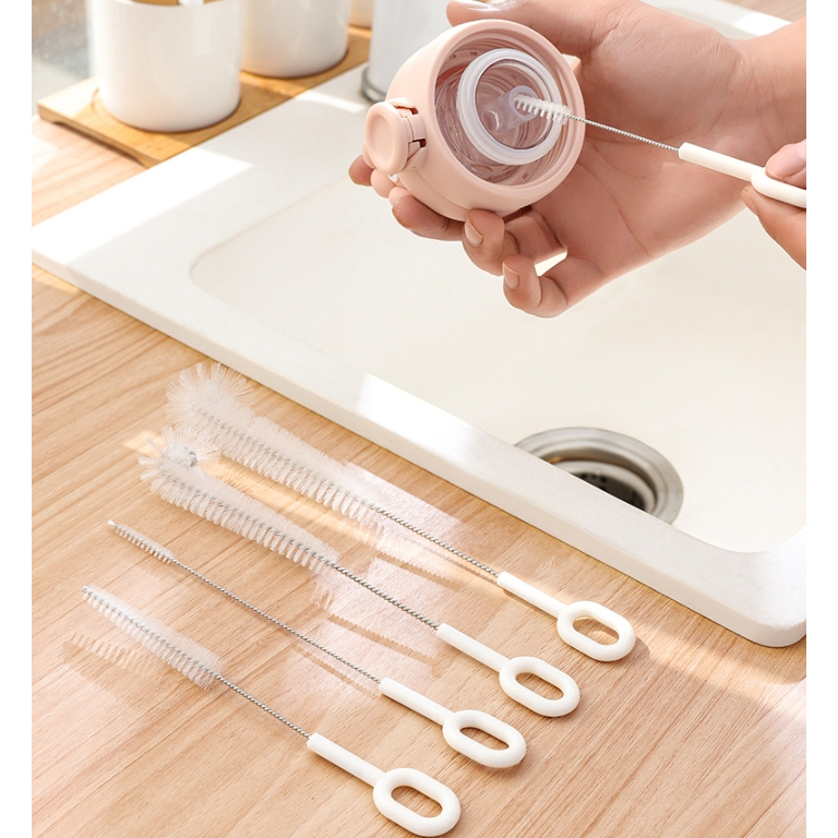 ชุดแปรงไนล่อน ทําความสะอาดหลอดทดลอง หลอดขวด ทําความสะอาด ขนแปรง อเนกประสงค์จำหน่าย 1 เซ็ท 5 ชิ้น หลายขนาด