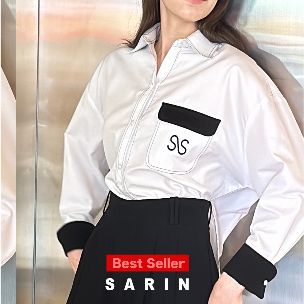 SARIN SS SHIRT เสื้อเชิ๊ตลายปัก SS unisex