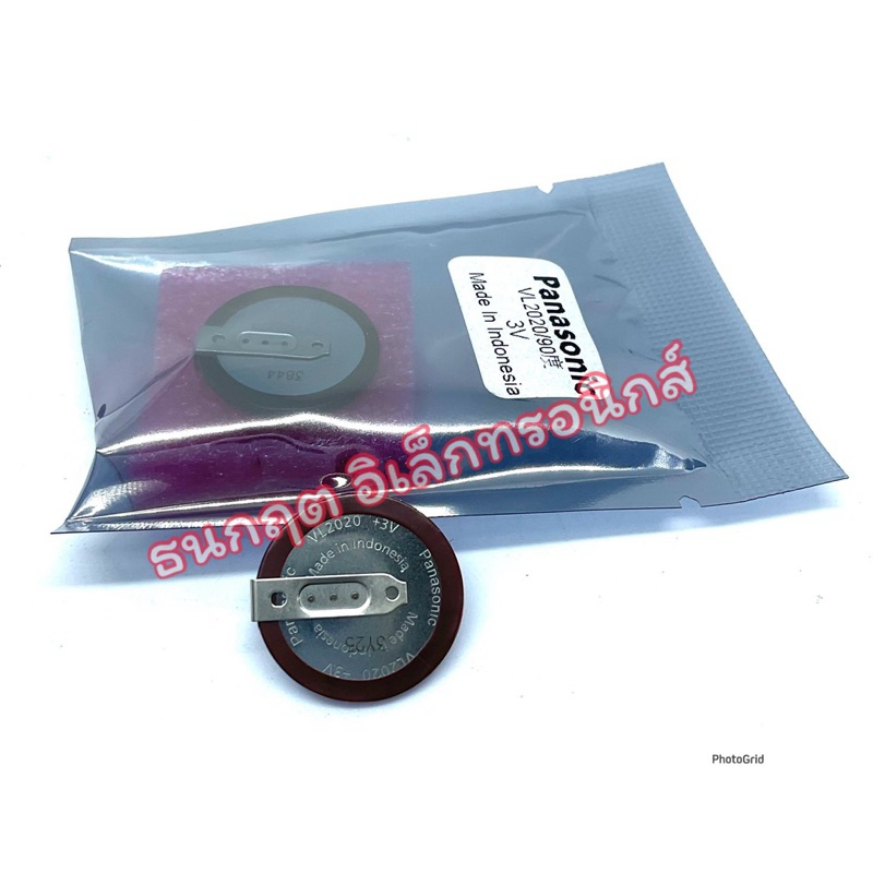 VL2020 3V ยี่ห้อ Panasonic แบตเตอรี่  ถ่านกระดุม รีโมทกุญแจรถ BMW และ MINI Cooper มีขา 90องศา และ 18