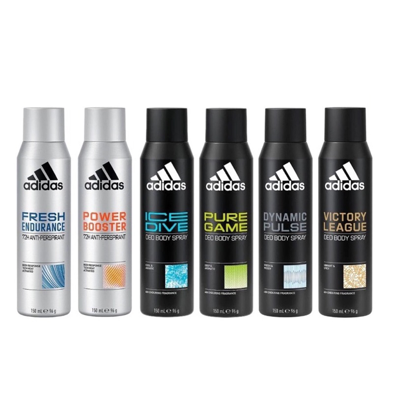 Adidas Deo Body Spray อาดิดาส ดีโอ บอดี้สเปรย์ สเปรย์ระงับกลิ่นกาย 150 มล.