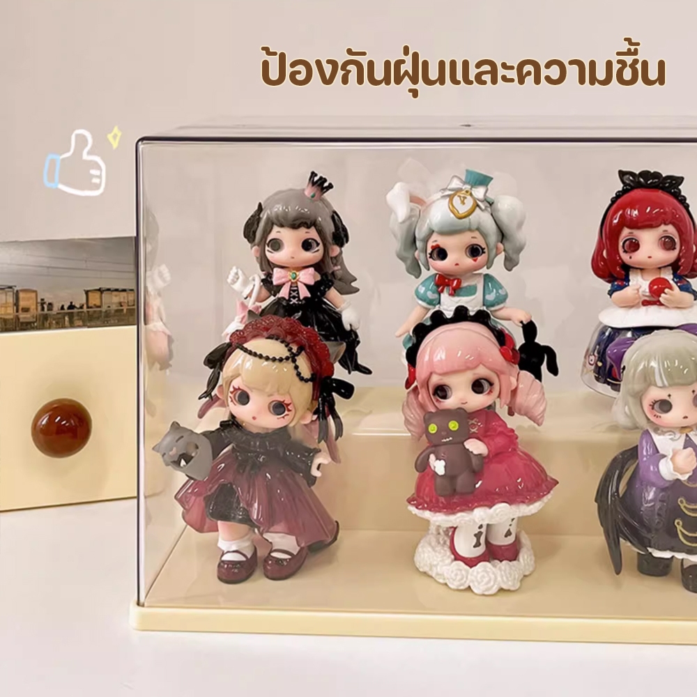 กล่องใส่โมเดล ตู้โชว์ตุ๊กตา กล่องใส่ art toy ที่โชว์โมเดล ฟิกเกอร์ ของสะสม พลาสติกอย่างดี ประหยัดพื้นที่