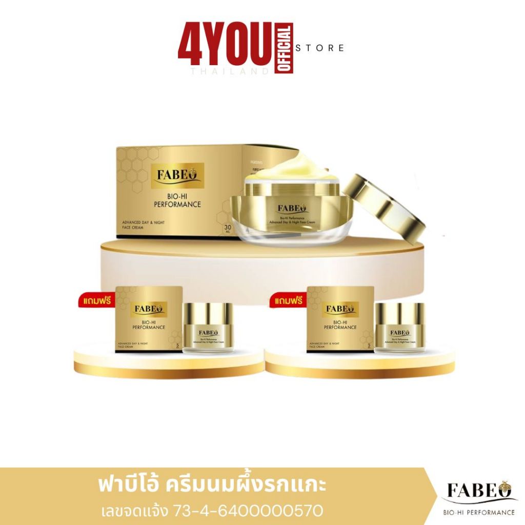 ฟาบีโอ้ FABEO Cream ครีมจอยรินลณี ครีมนมผึ้งรกแกะ หน้าเด็ก ผิวอิ่มน้ำ ฝ้า กระ [30g หมด]