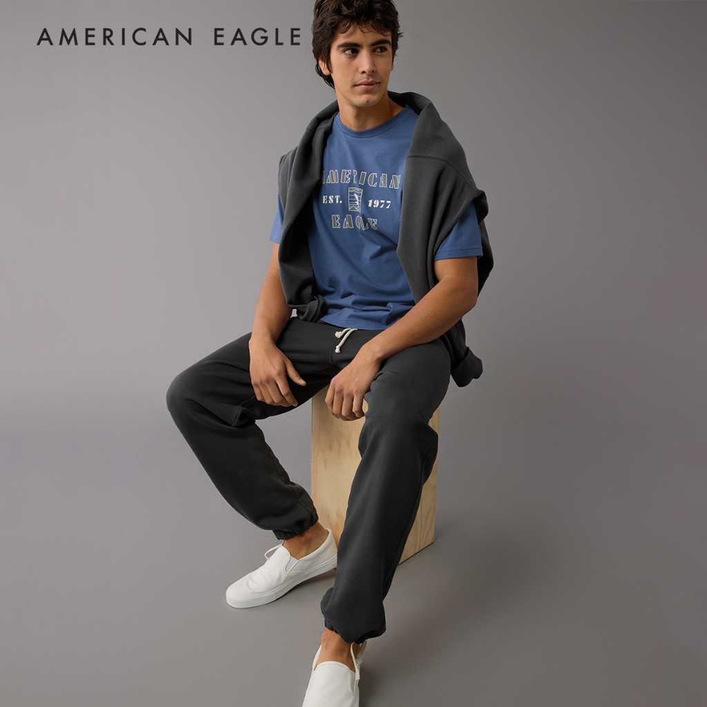 American Eagle Bob Marley Graphic T-Shirt เสื้อยืด ผู้ชาย กราฟฟิค (EMTS 017-3671-451)