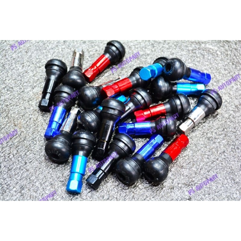 จุ๊บยางสวมปลอก จุ๊บยางสวมปลอกอลูมิเนียม มี 6 สี (ราคาต่อ4ตัว)