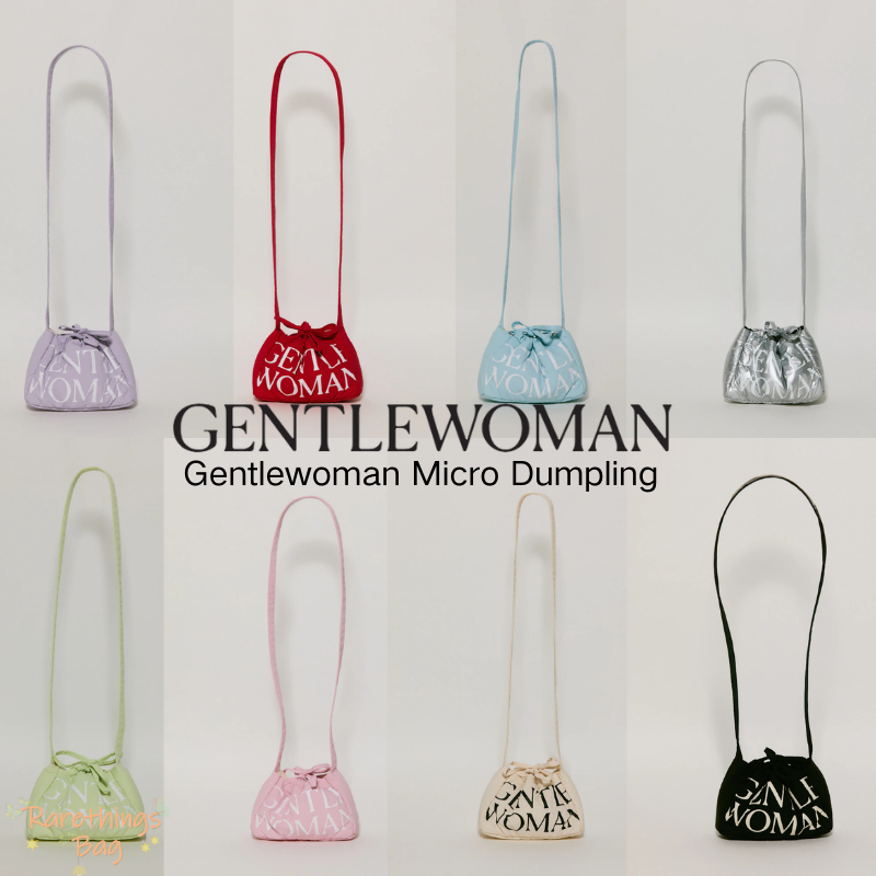 🎉gentlewoman official💯✨Gentlewoman Micro Dumpling Bag Black Truffle กระเป๋า woman gentle ของแทั