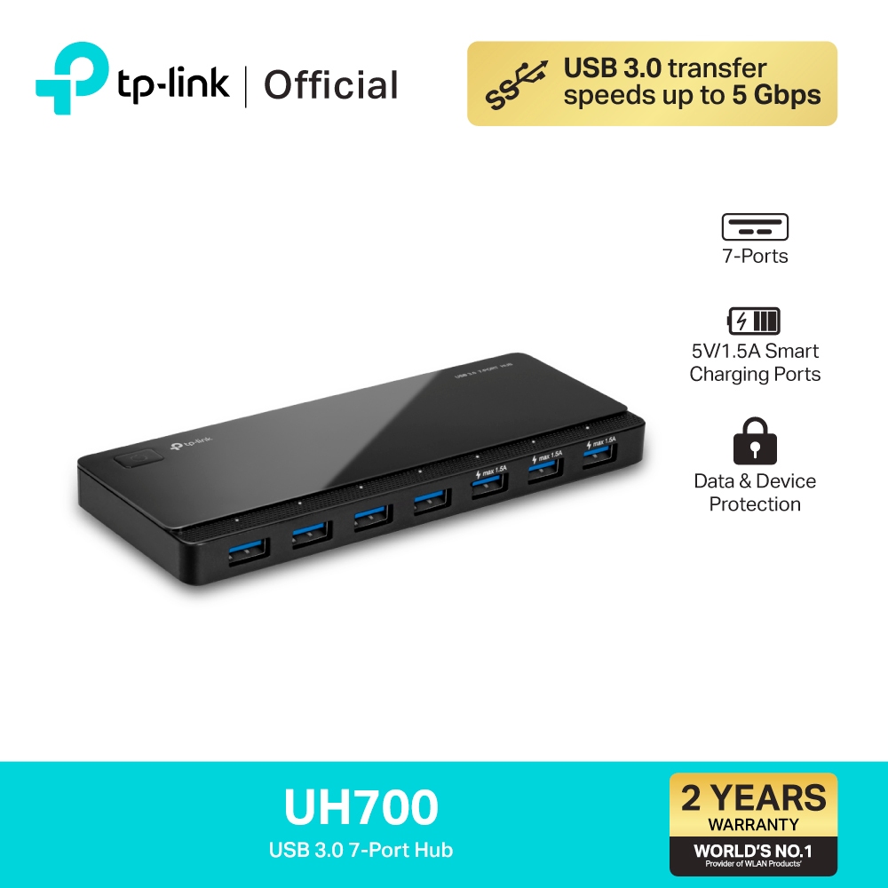 TP-Link UH700 USB3.0 7-Port Hub ฮับเพิ่ม USB รับประกัน 2 ปี