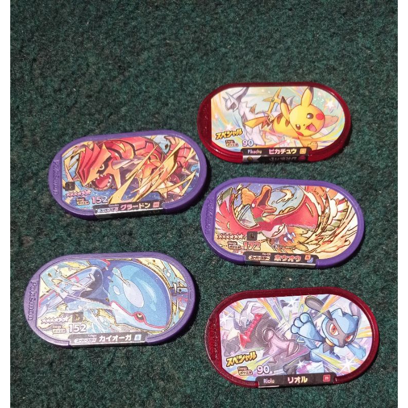Pokemon Mezastar แท้ JP Groudon Kyogre เหรียญ