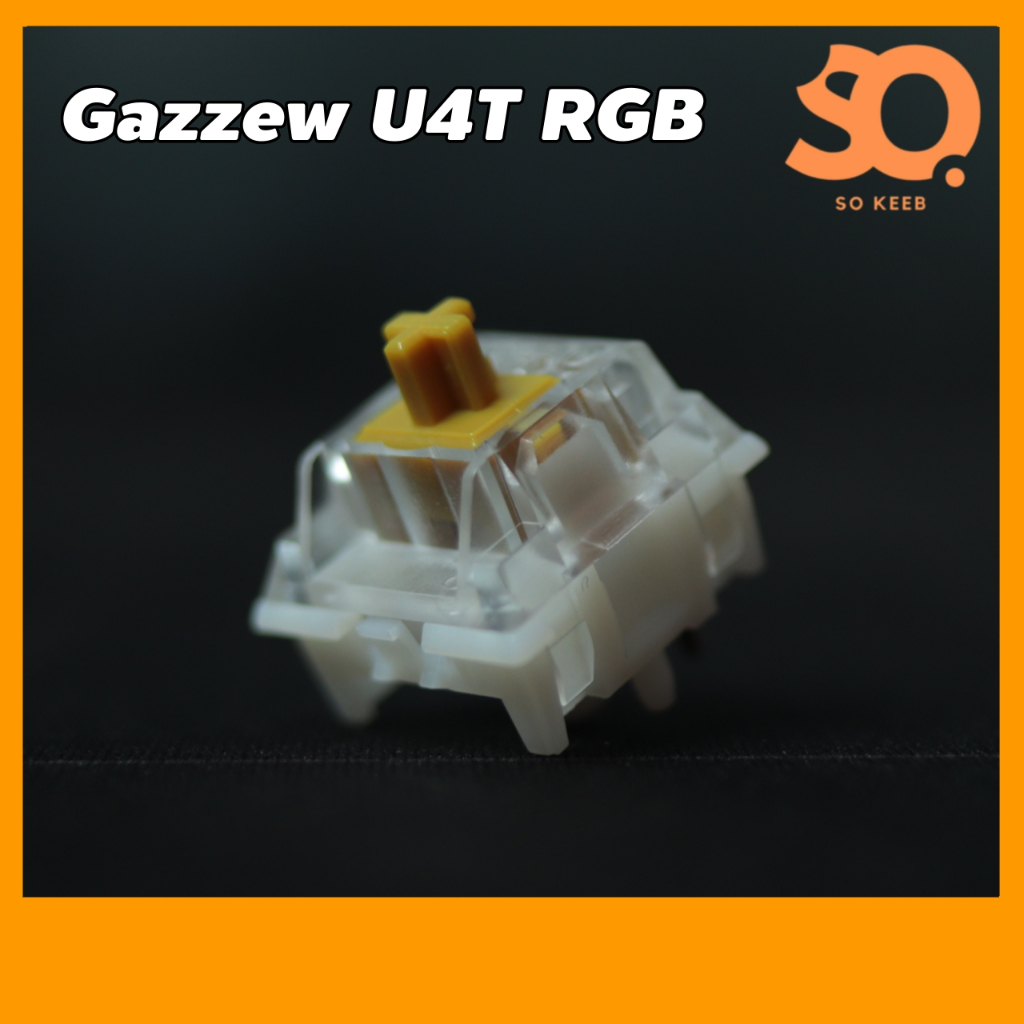 Gazzew Boba U4T RGB Switch New!! 65g (Tactile) 10 ชิ้น Mechanical Keyboard Switch