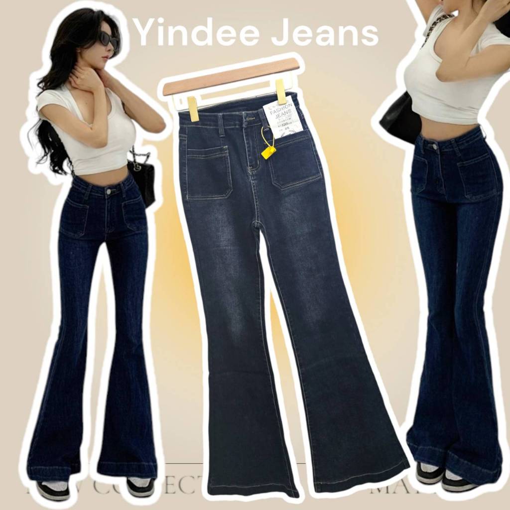 FJ-8269 ขาม้า+ผ้ายืด (25-31) กางเกงยีนส์ขาม้า ผ้ายืดนิ่มใส่สบาย งานคุณภาพดี