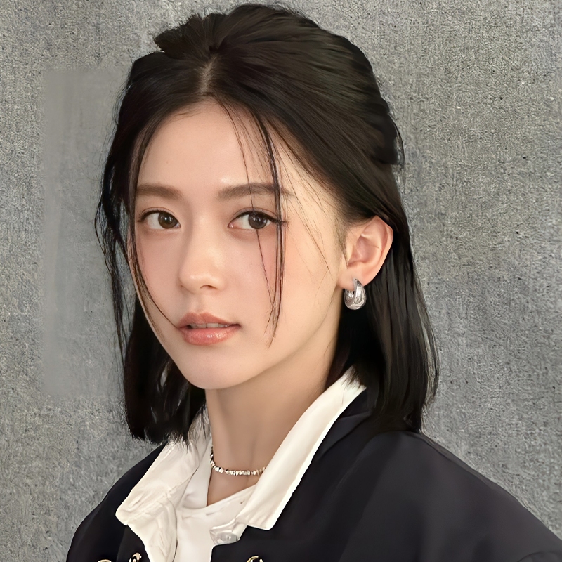 MOYENNE ต่างหูไฮเอนด์บางเบาหรูหรา สไตล์ใหม่สุดฮอต อุปกรณ์สวมใส่ในชีวิตประจำวัน ต่างหูห่วงเงิน สไตล์เรียบง่าย - รูปที่ 4